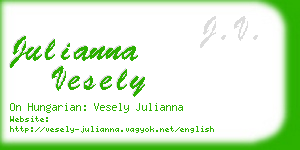 julianna vesely business card